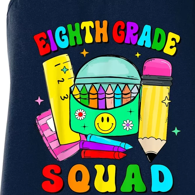 Eighth Grade Squad 8th Grade Team Back To School Boy Girl Women's Racerback Tank