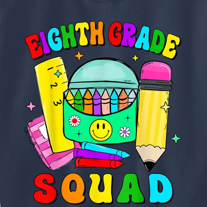 Eighth Grade Squad 8th Grade Team Back To School Boy Girl Kids Sweatshirt