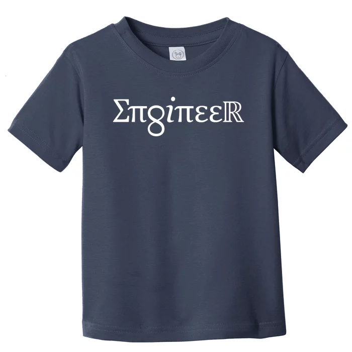 ENGINEER Gift Spelled Out In Symbols Engineering Toddler T-Shirt