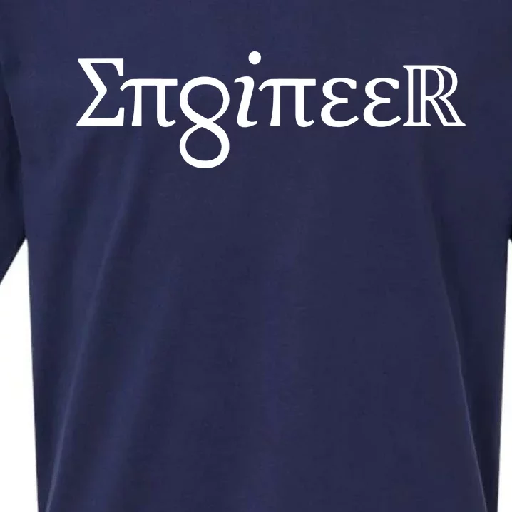 ENGINEER Gift Spelled Out In Symbols Engineering Sueded Cloud Jersey T-Shirt