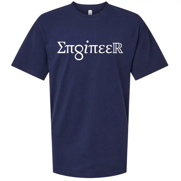 ENGINEER Gift Spelled Out In Symbols Engineering Sueded Cloud Jersey T-Shirt