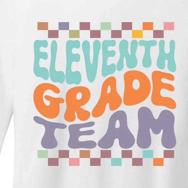 Eleventh Grade Team Teacher Student Back To School 11th Grade Gift Womens CVC Long Sleeve Shirt