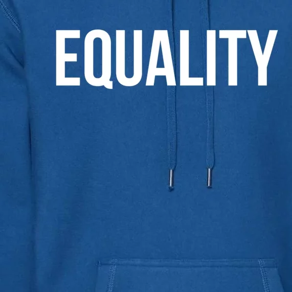 Equality Gift To Promote Equal Rights Gift Premium Hoodie