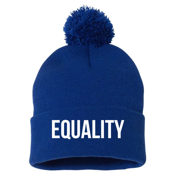 Equality Gift To Promote Equal Rights Gift Pom Pom 12in Knit Beanie