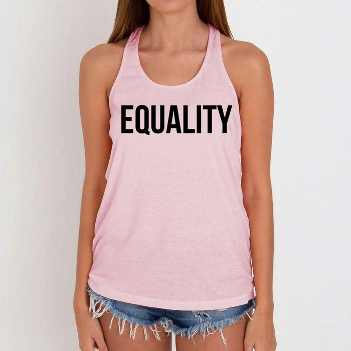 Equality Gift To Promote Equal Rights Gift Women's Knotted Racerback Tank