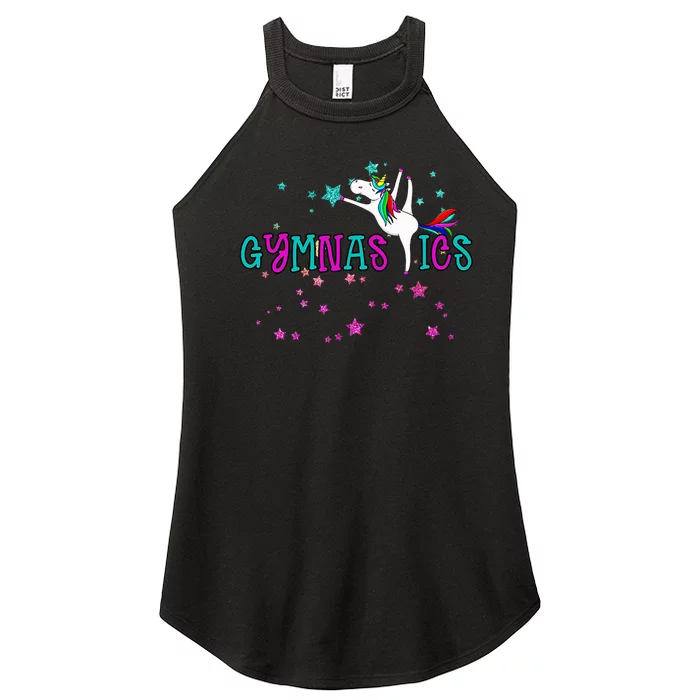 Enchanting Gymnastics Unicorn Gymnasts Aesthetic Women’s Perfect Tri Rocker Tank