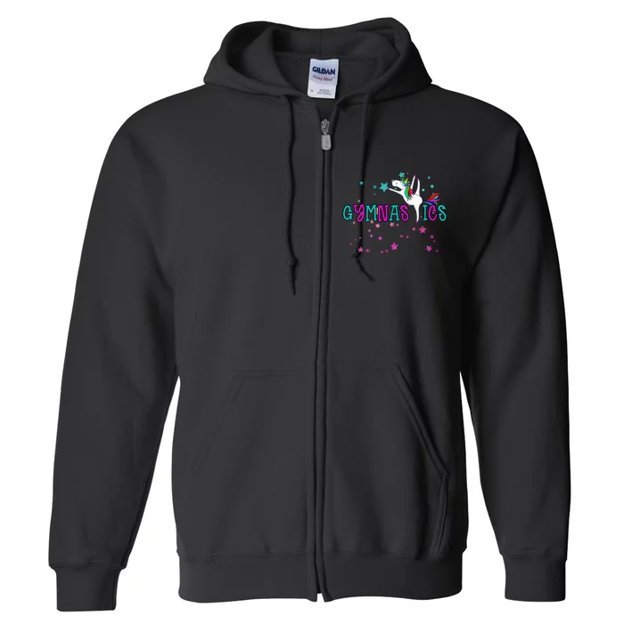 Enchanting Gymnastics Unicorn Gymnasts Aesthetic Full Zip Hoodie