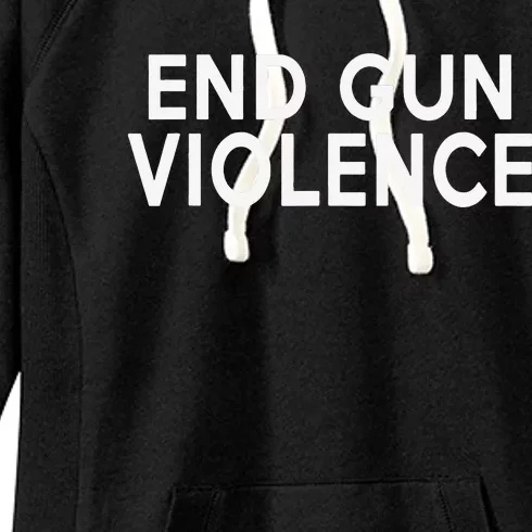 end gun violence gun violence Awareness Wear Orange Women's Fleece Hoodie