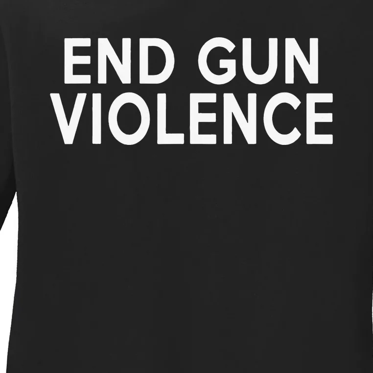 end gun violence gun violence Awareness Wear Orange Ladies Long Sleeve Shirt