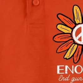 End Gun Violence Enough Awareness Orange Dry Zone Grid Performance Polo