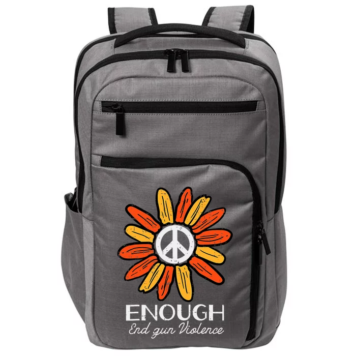 End Gun Violence Enough Awareness Orange Impact Tech Backpack