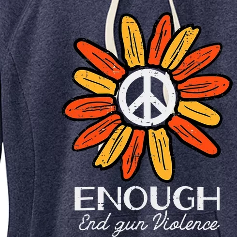 End Gun Violence Enough Awareness Orange Women's Fleece Hoodie