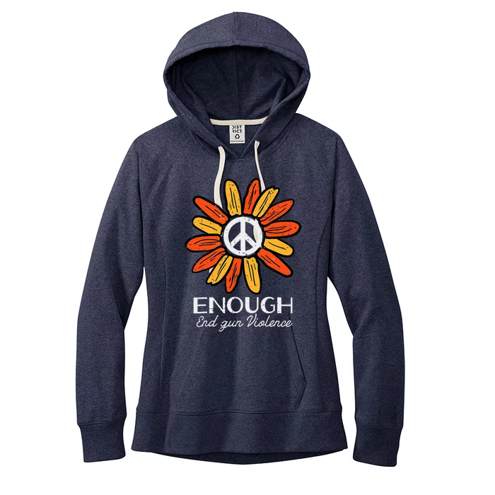 End Gun Violence Enough Awareness Orange Women's Fleece Hoodie