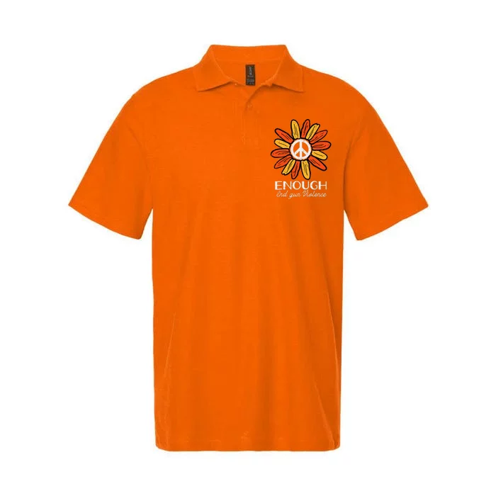 End Gun Violence Enough Awareness Orange Softstyle Adult Sport Polo