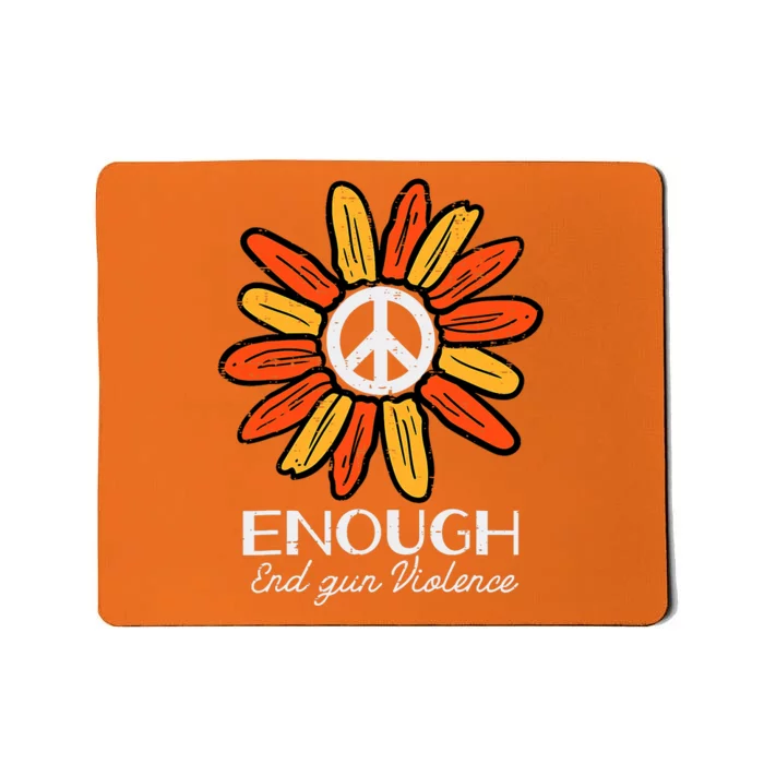 End Gun Violence Enough Awareness Orange Mousepad