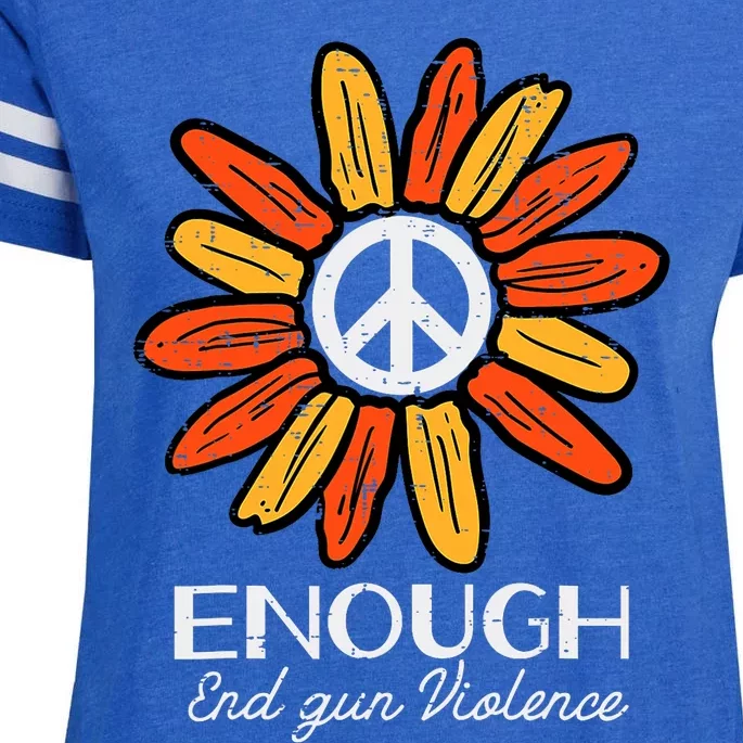 End Gun Violence Enough Awareness Orange Enza Ladies Jersey Football T-Shirt