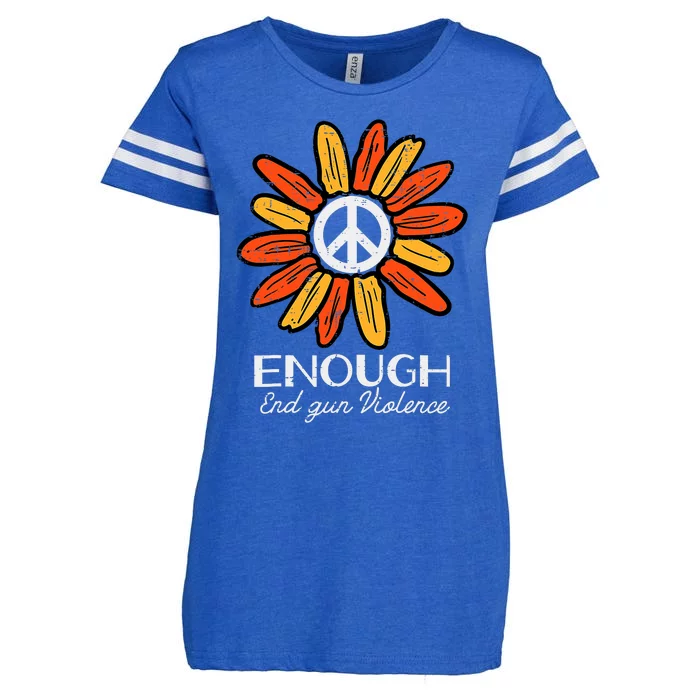 End Gun Violence Enough Awareness Orange Enza Ladies Jersey Football T-Shirt