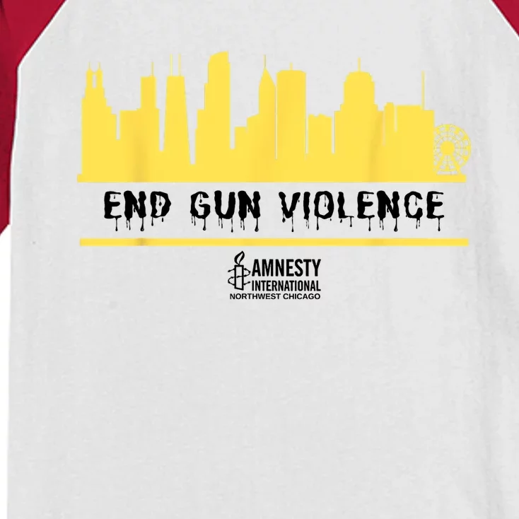 End Gun Violence Kids Colorblock Raglan Jersey