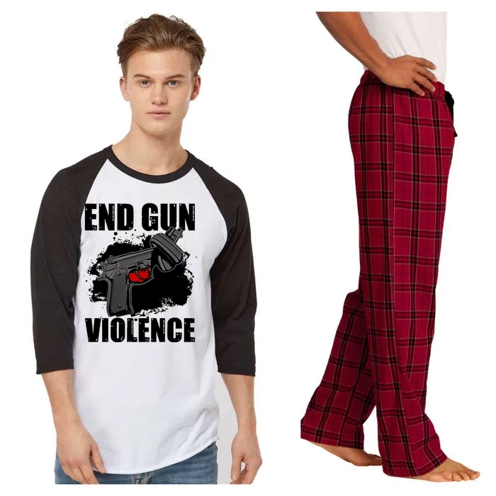 End Gun Violence Raglan Sleeve Pajama Set