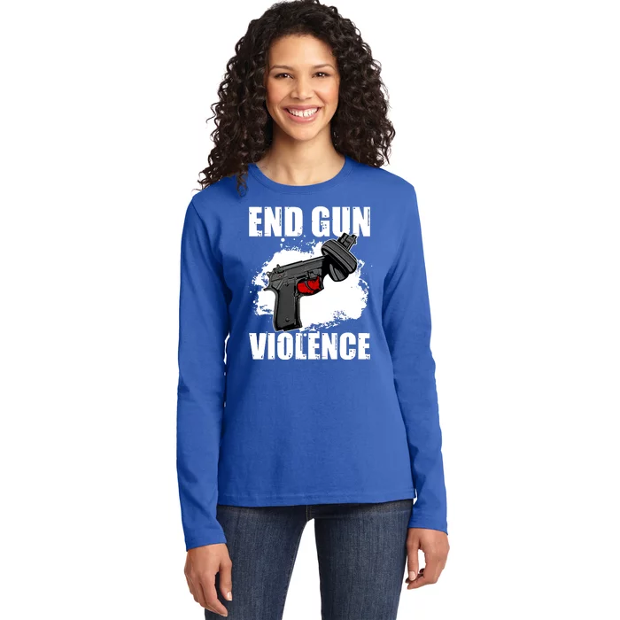 End Gun Violence Ladies Long Sleeve Shirt