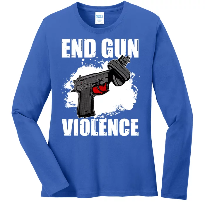 End Gun Violence Ladies Long Sleeve Shirt