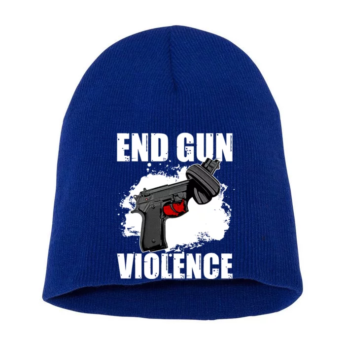 End Gun Violence Short Acrylic Beanie