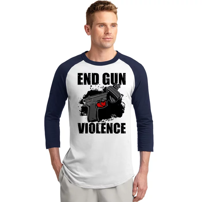 End Gun Violence Baseball Sleeve Shirt