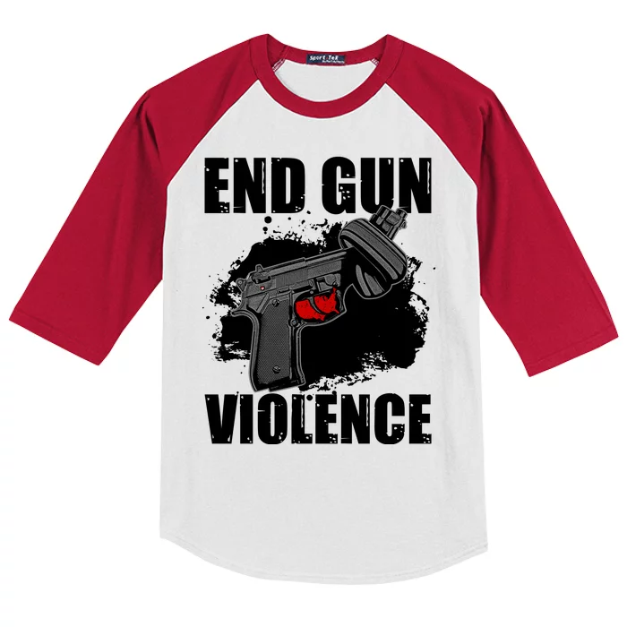 End Gun Violence Kids Colorblock Raglan Jersey