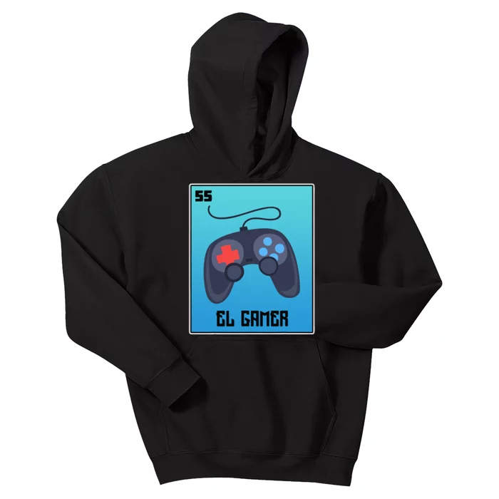 El Gamer Video Games Funny Mexican Lottery Parody Graphic Kids Hoodie