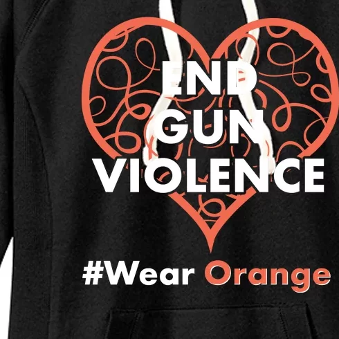 End Gun Violence #Wear Orange Women's Fleece Hoodie