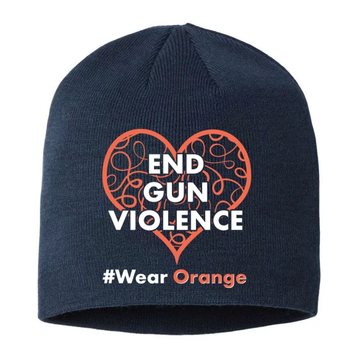 End Gun Violence #Wear Orange 8 1/2in Sustainable Knit Beanie