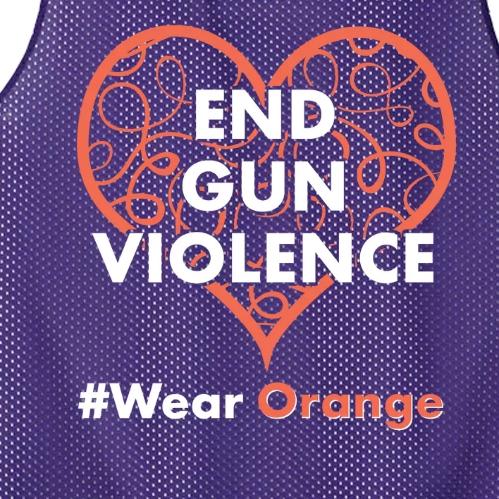 End Gun Violence #Wear Orange Mesh Reversible Basketball Jersey Tank