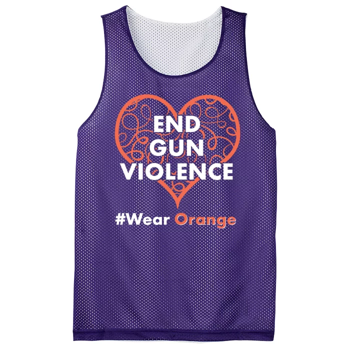 End Gun Violence #Wear Orange Mesh Reversible Basketball Jersey Tank