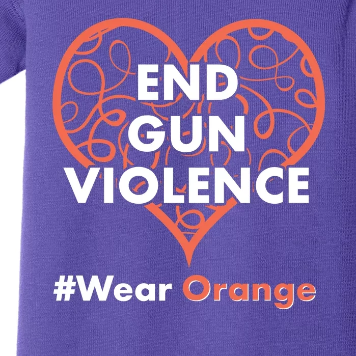 End Gun Violence #Wear Orange Baby Bodysuit