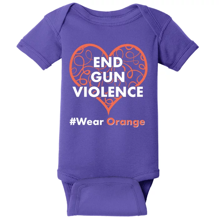 End Gun Violence #Wear Orange Baby Bodysuit