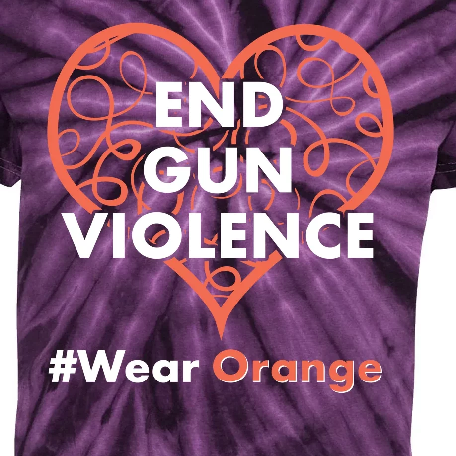 End Gun Violence #Wear Orange Kids Tie-Dye T-Shirt