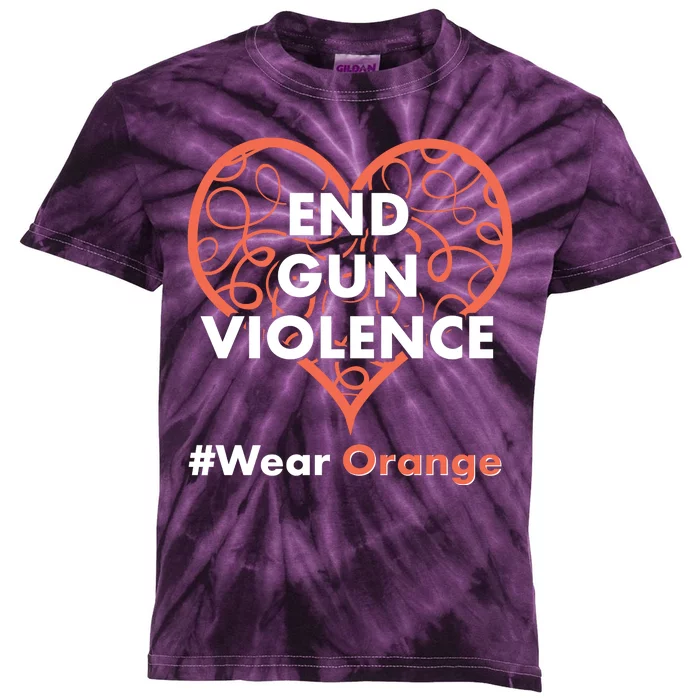 End Gun Violence #Wear Orange Kids Tie-Dye T-Shirt