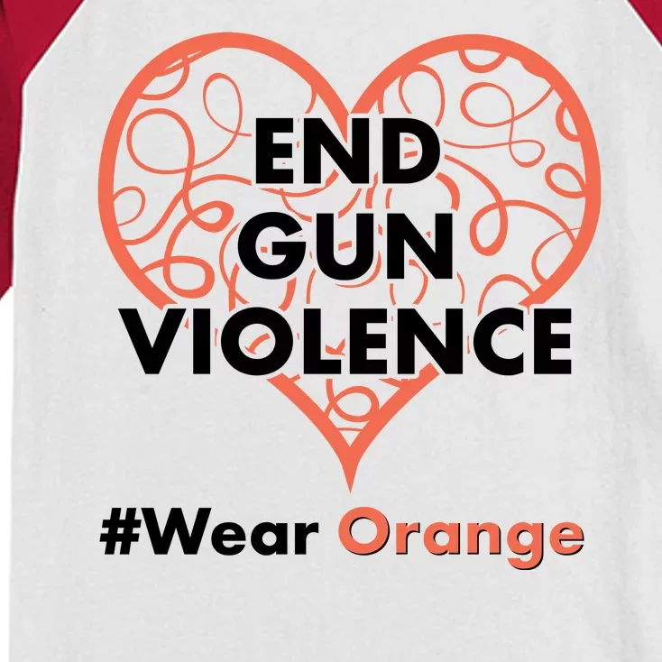 End Gun Violence #Wear Orange Kids Colorblock Raglan Jersey