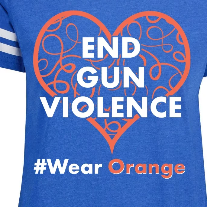 End Gun Violence #Wear Orange Enza Ladies Jersey Football T-Shirt