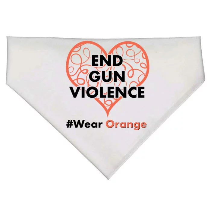 End Gun Violence #Wear Orange USA-Made Doggie Bandana