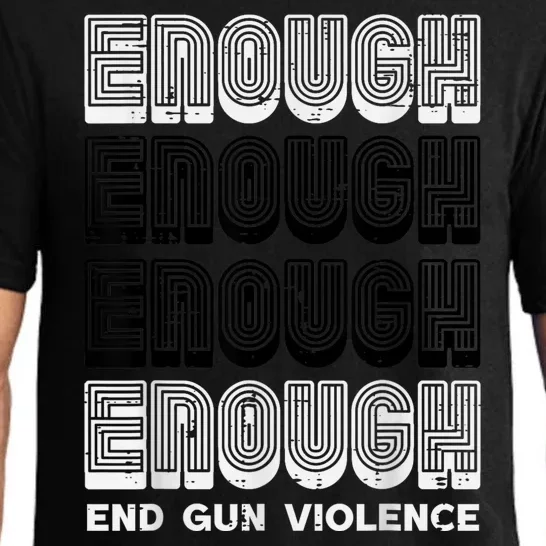 Enough Gun Violence Awareness Month Orange Men Women Pajama Set