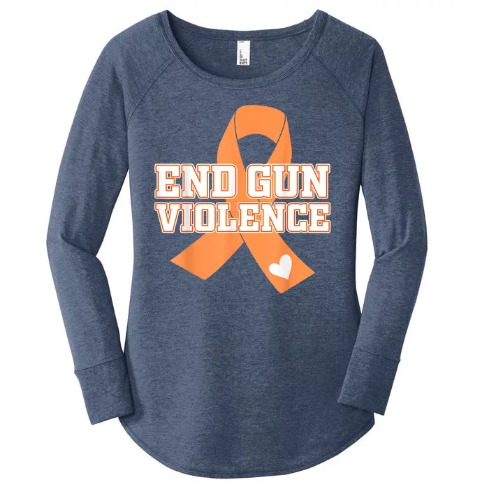 End Gun Violence Awareness Enough Orange Men Women Women's Perfect Tri Tunic Long Sleeve Shirt