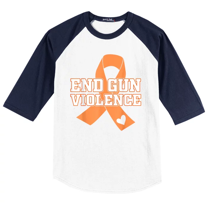 End Gun Violence Awareness Enough Orange Men Women Baseball Sleeve Shirt