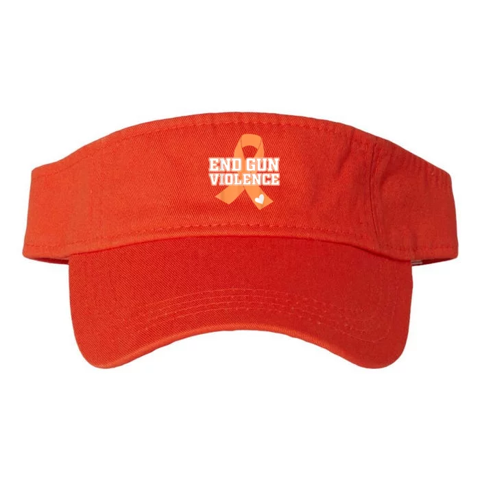 End Gun Violence Awareness Enough Orange Men Women Valucap Bio-Washed Visor