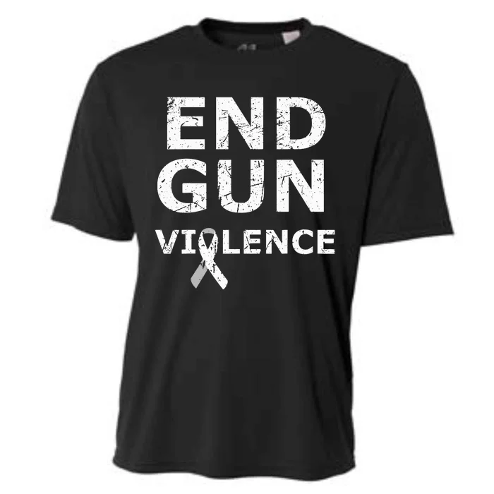 End Gun Violence Ribbon Cooling Performance Crew T-Shirt