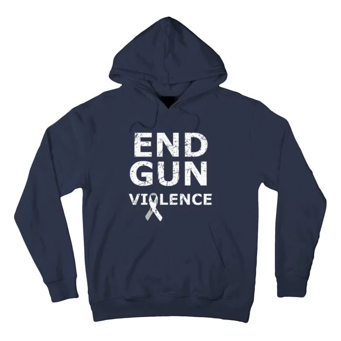 End Gun Violence Ribbon Tall Hoodie