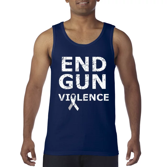 End Gun Violence Ribbon Tank Top