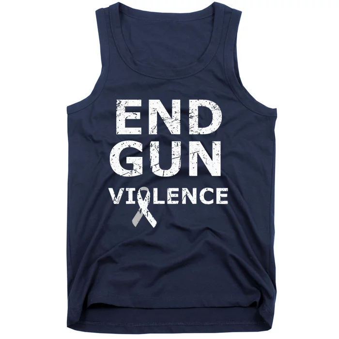 End Gun Violence Ribbon Tank Top