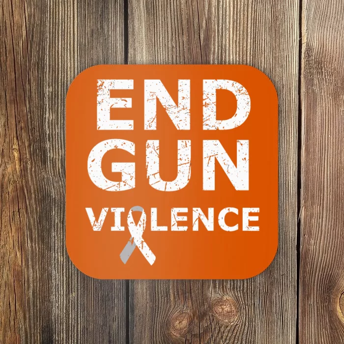 End Gun Violence Ribbon Coaster