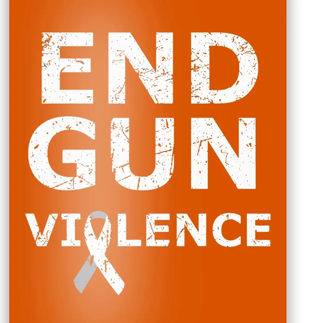 End Gun Violence Ribbon Poster